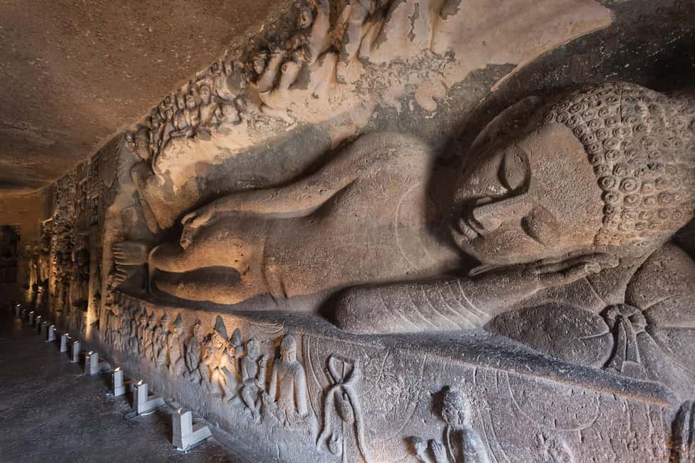 From Mumbai: Ajanta and Ellora Day Tour with Flights - Ellora Caves: 34 caves carved into one hillside